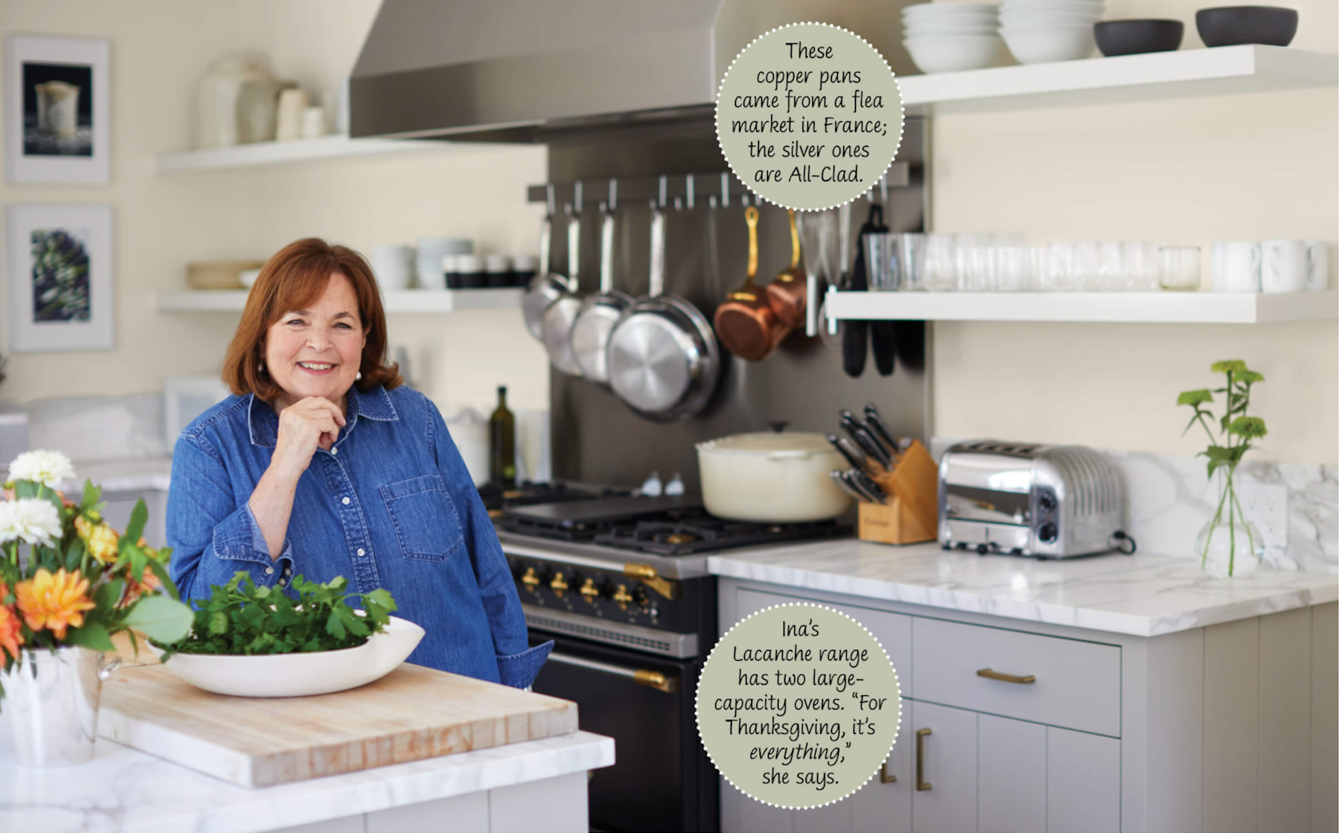 Ina Garten's Newly Renovated Kitchen & Luxurious French Stove (titled abbreviated) 84
